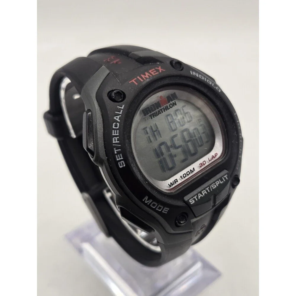 Timex Ironman Classic 30 watch (Model T5K417). 45mm Case. New Battery. Excl. Con